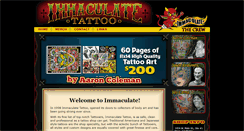 Desktop Screenshot of immaculatetattoo.com